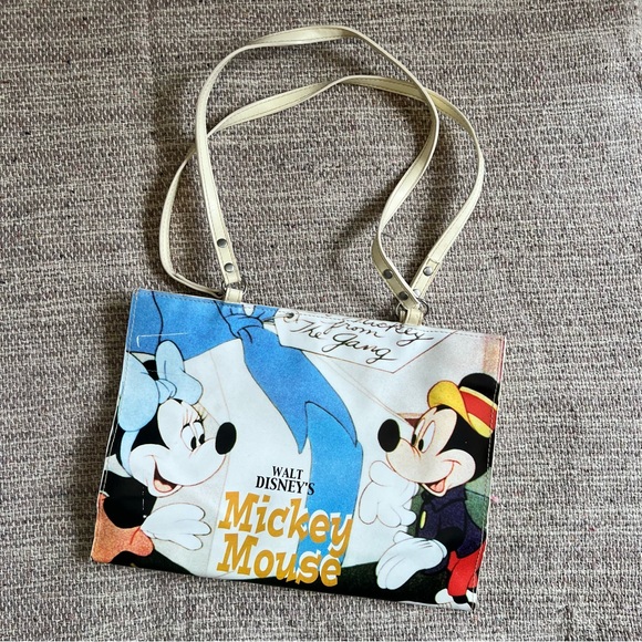 Disney Mickie Mouse & Minnie Vinyl Tote Bag - Picture 2 of 14